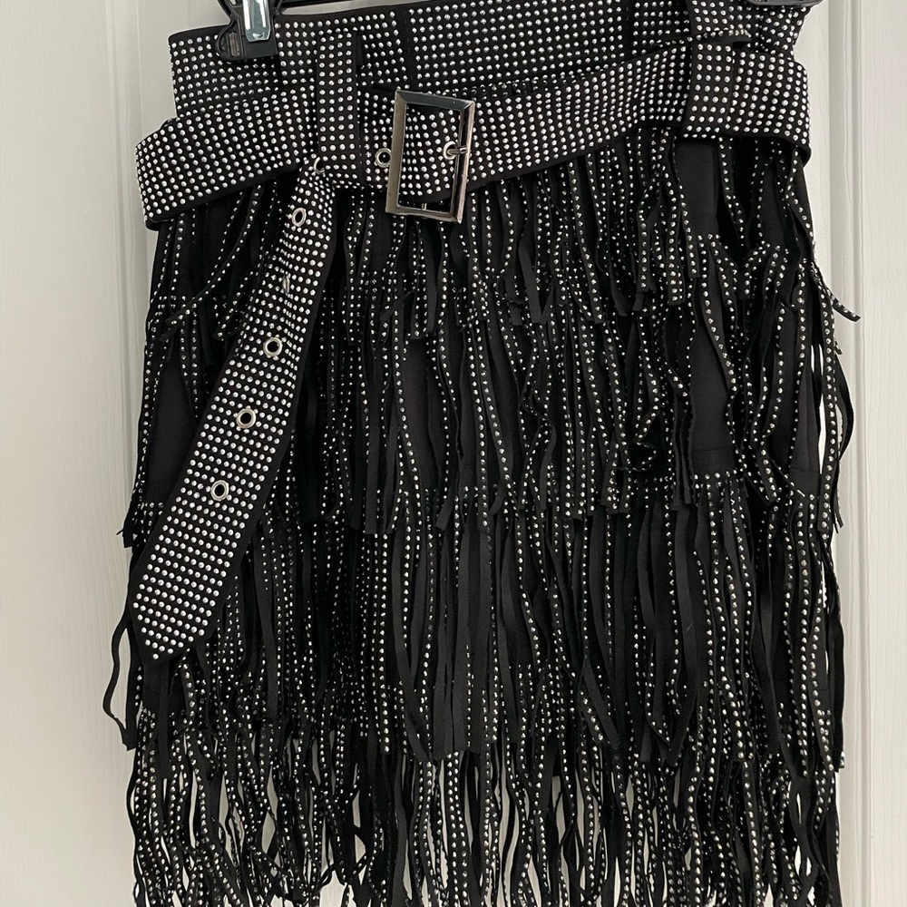 COPY - Rhinestone Fringe skirt